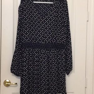 LuckyBrand Navy and White Dress